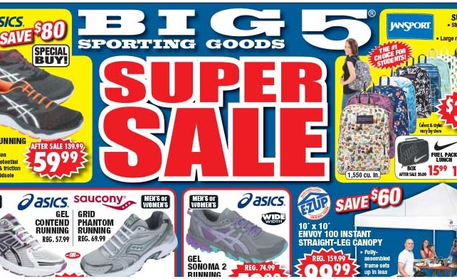 big 5 sporting goods deals