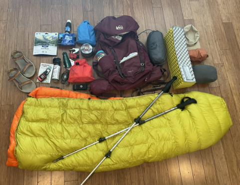 Hiking gear for national park trails
