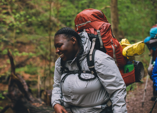 Hiking gear for mountain hiking conditions