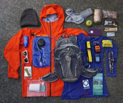 Hiking gear for day hikes and short trails