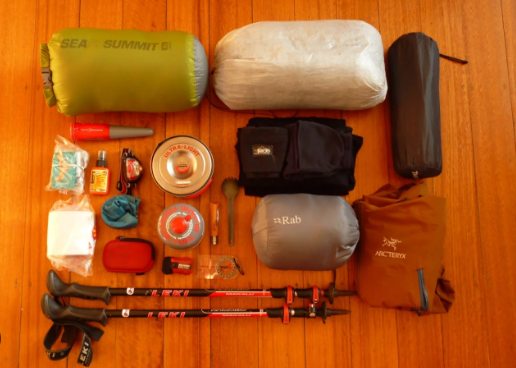 Minimalist hiking gear list for simple hikes