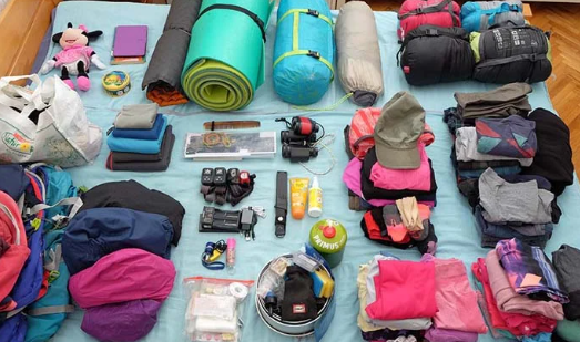 Family camping equipment checklist