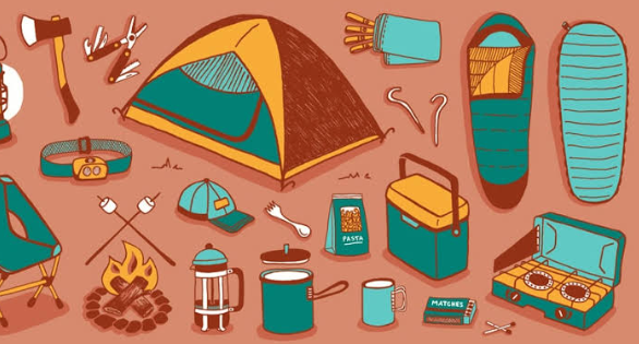 Waterproof camping equipment checklist