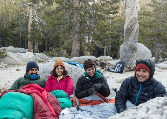 Winter camping equipment for cold weather